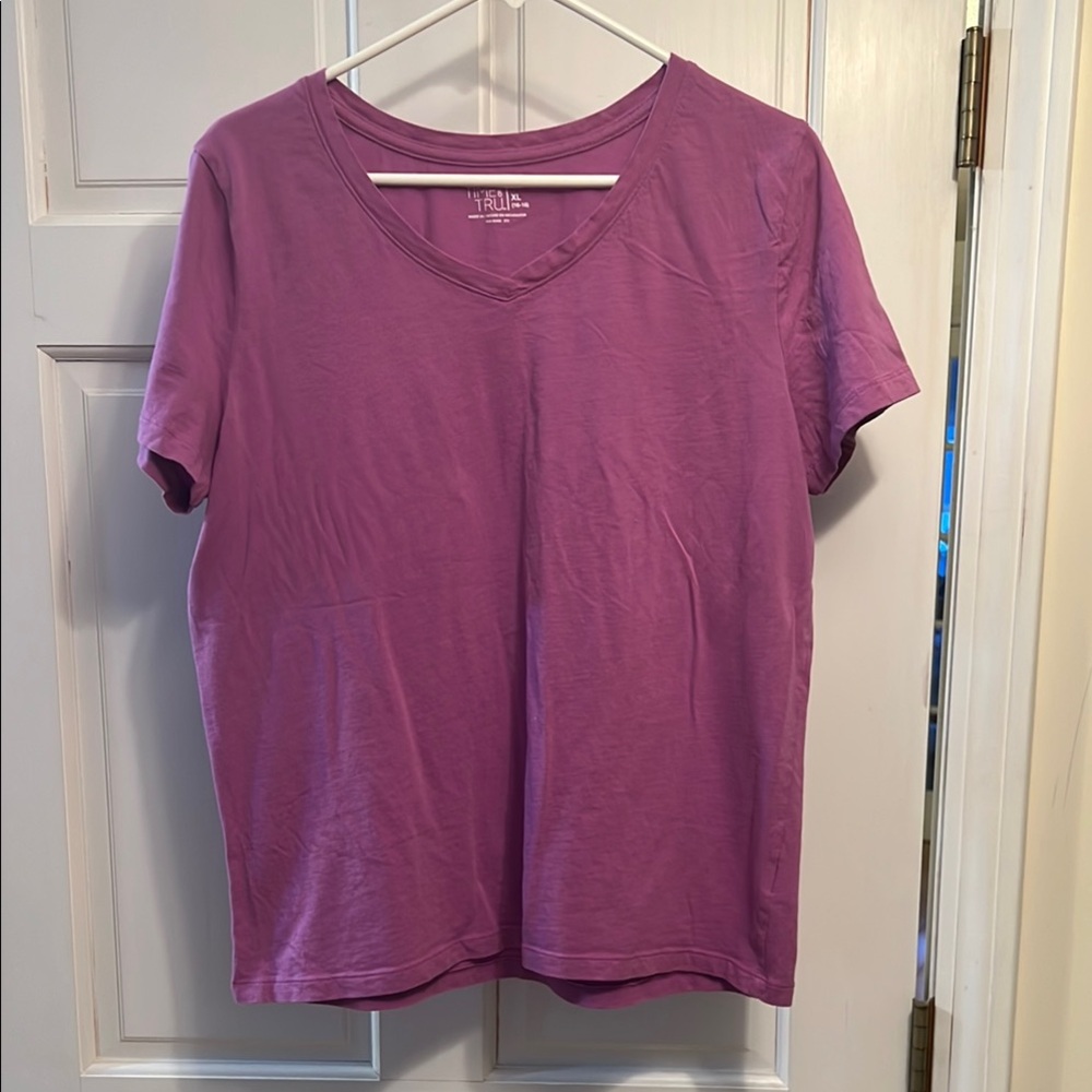 Purple Relaxed Short Sleeve T-Shirt